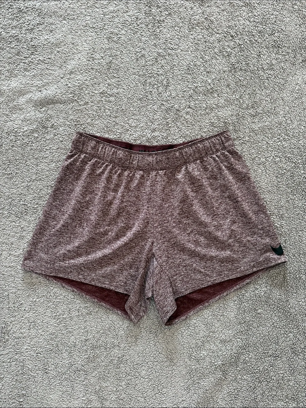 Nike Women’s Heathered Maroon Athletic Shorts